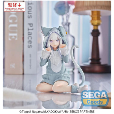 Re:Zero Starting Life in Another World Yumemirize PVC Statue Emilia Mofumofu Pack 11 cm - The Happy Toy Store